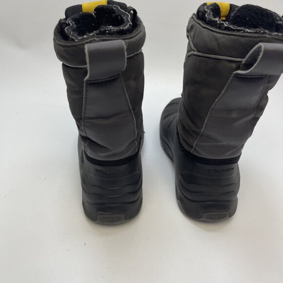 Keen Waterproof Boots Youth 1 Lumi Round Toe Logo Warm Winter -40 Walking Hike - Picture 7 of 13